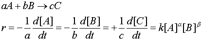 [Rate of Reaction - General Case]